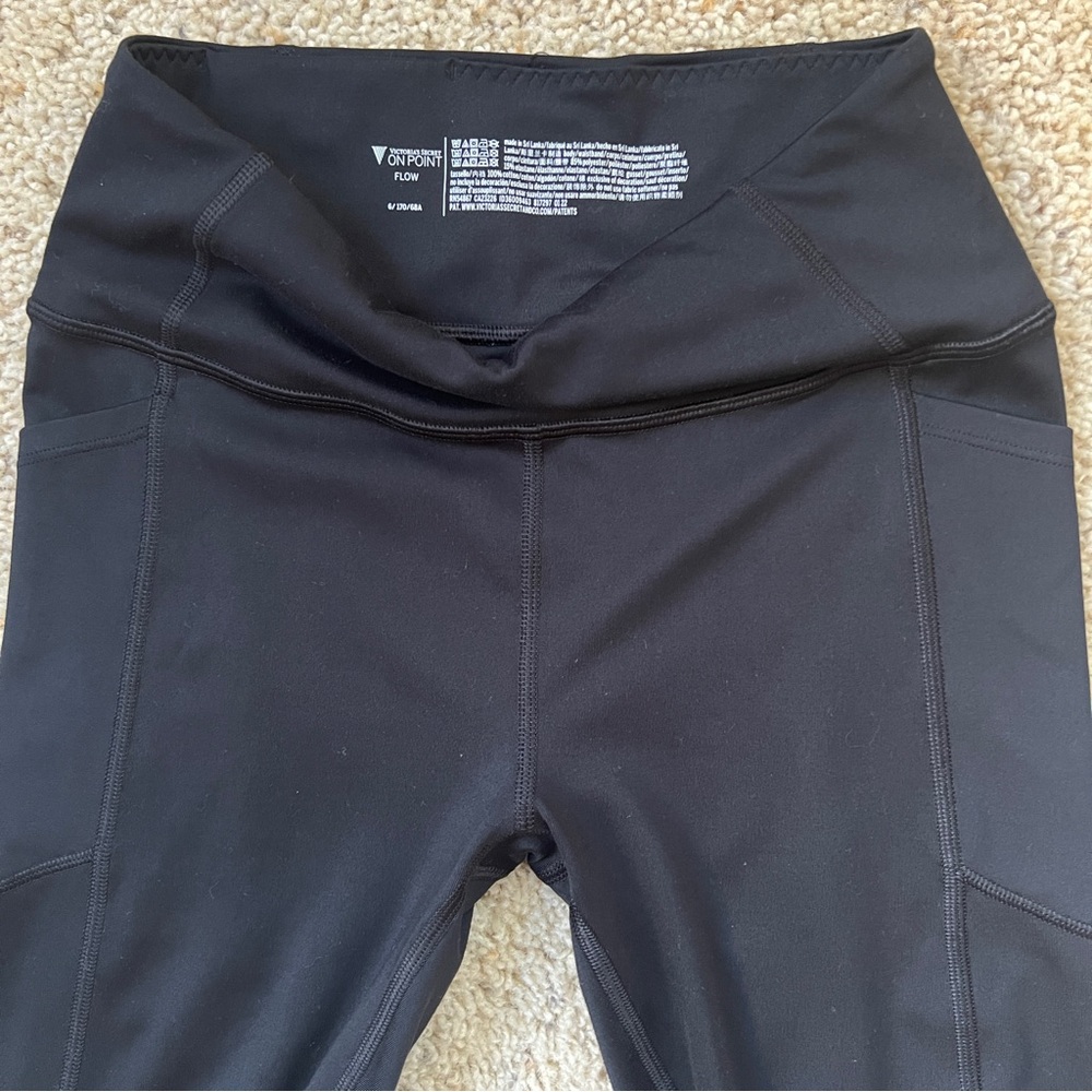 Victorias Secret Small Black On Point Crossfit Yoga Workout Active Leggings